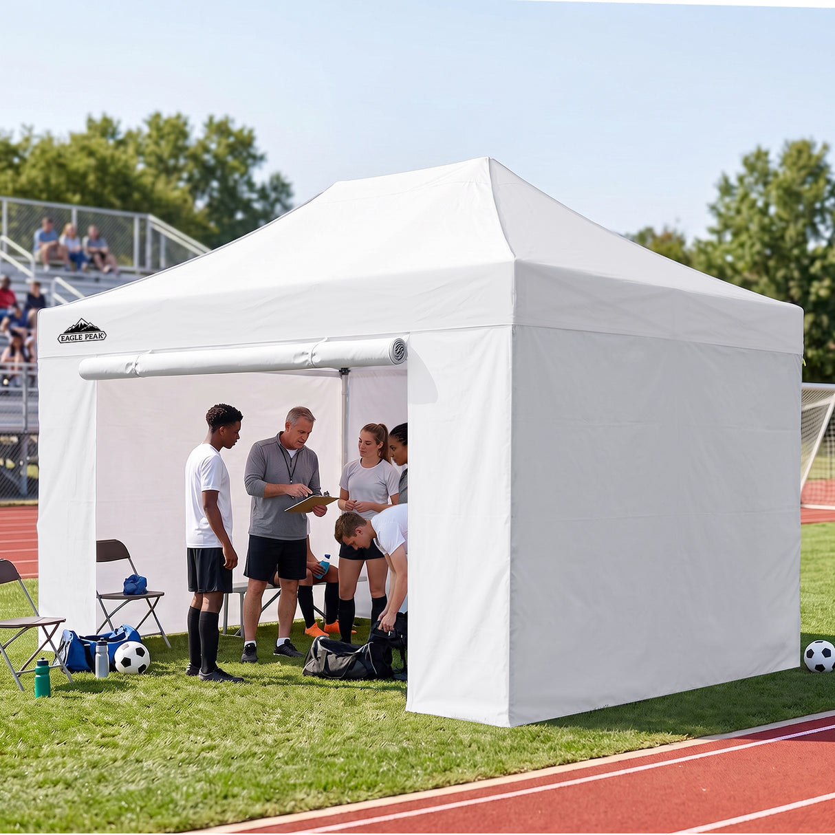 Commercial Heavy Duty 10x15/10x20 Pop Up Canopy, 4 Sidewalls