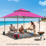 13x13 Straight Leg Pop Up Canopy Tent with 169 sqft of Shade