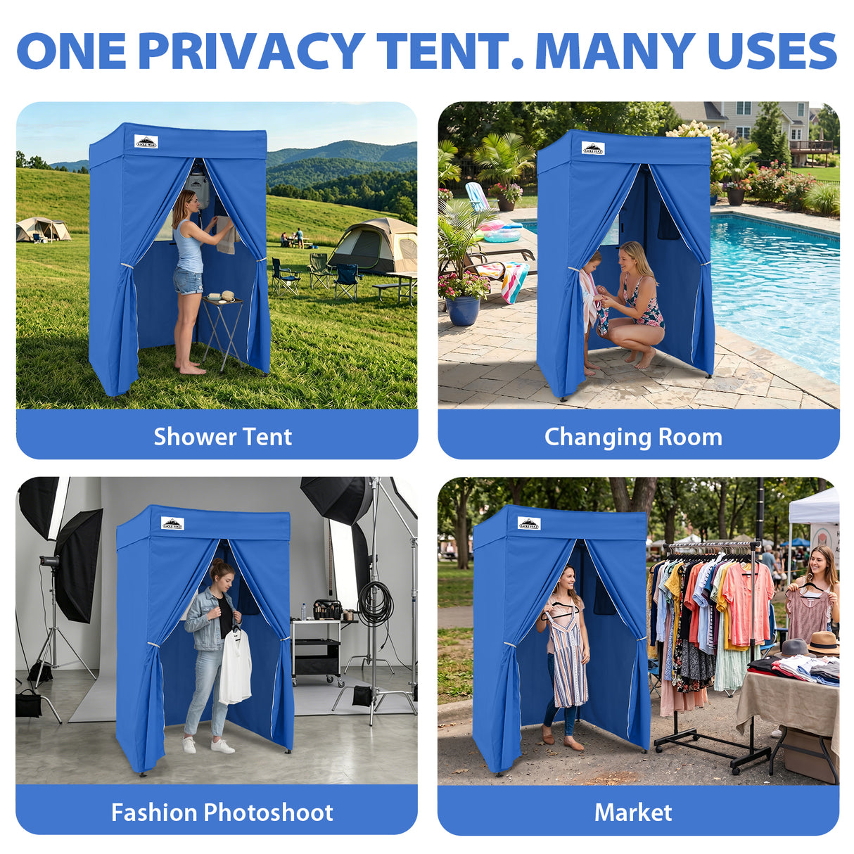 Flat Top 4x4 Pop-up Canopy Changing Room