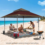 13x13 Straight Leg Pop Up Canopy Tent with 169 sqft of Shade