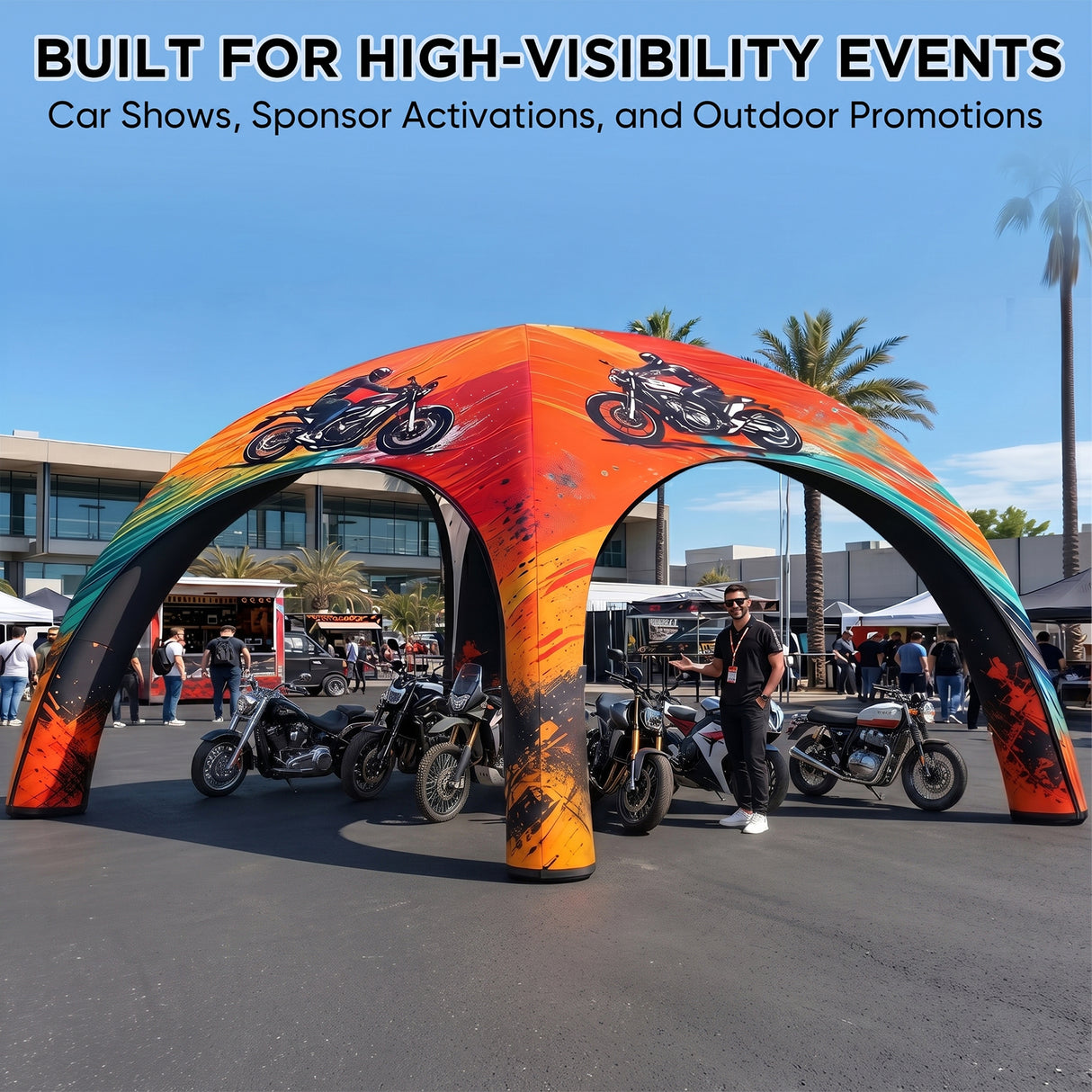 Custom Inflatable Event Tent with Logo, Spider Tent