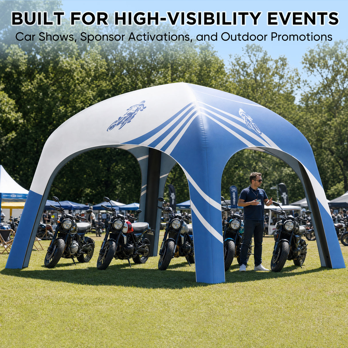 Custom Inflatable Event Tent with Logo, Square Tent