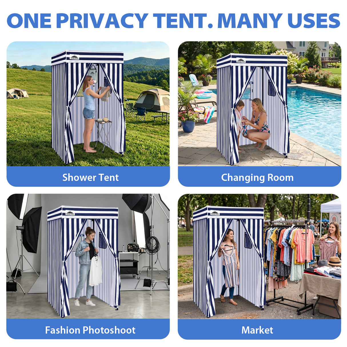 Flat Top 4x4 Pop-up Canopy Changing Room