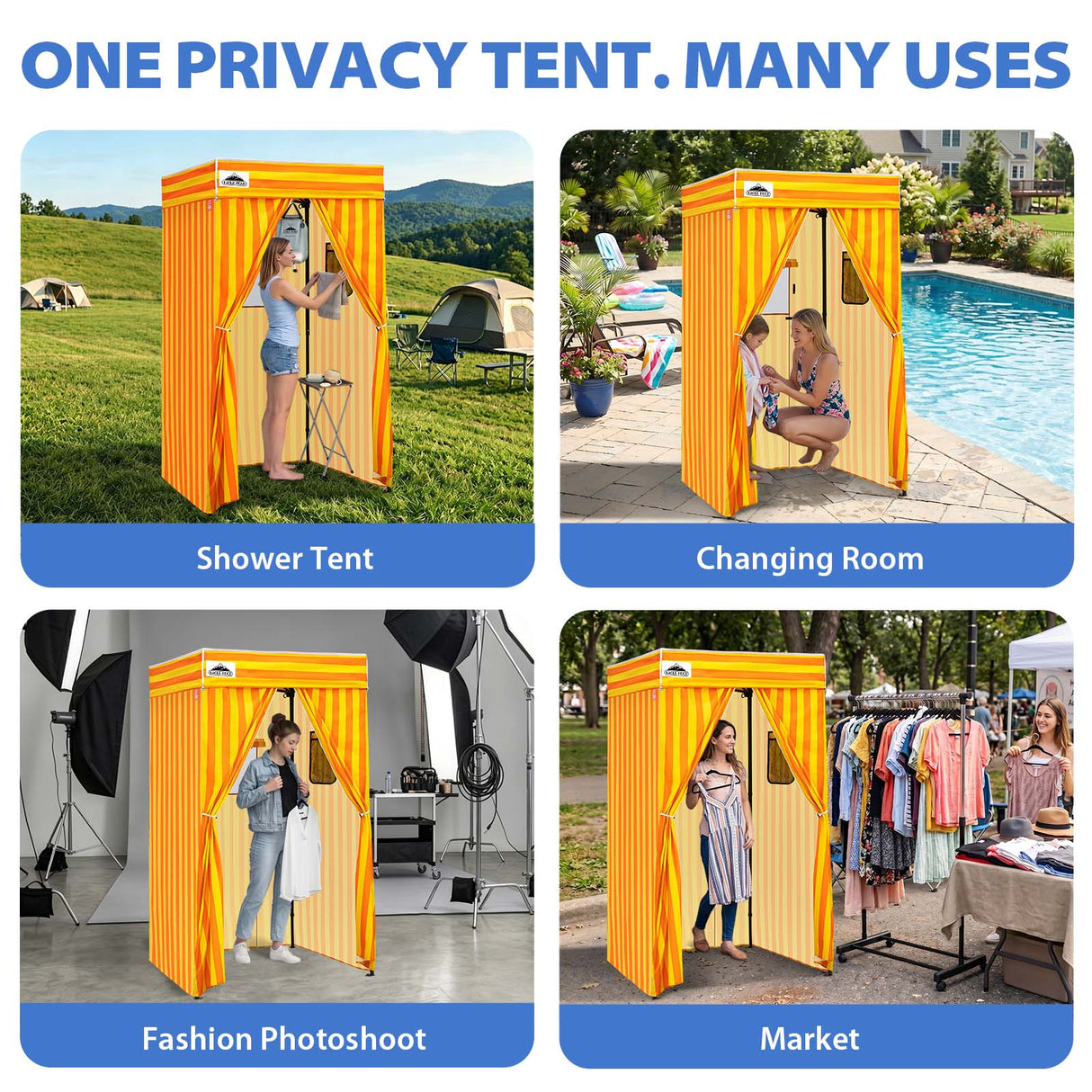 Flat Top 4x4 Pop-up Canopy Changing Room