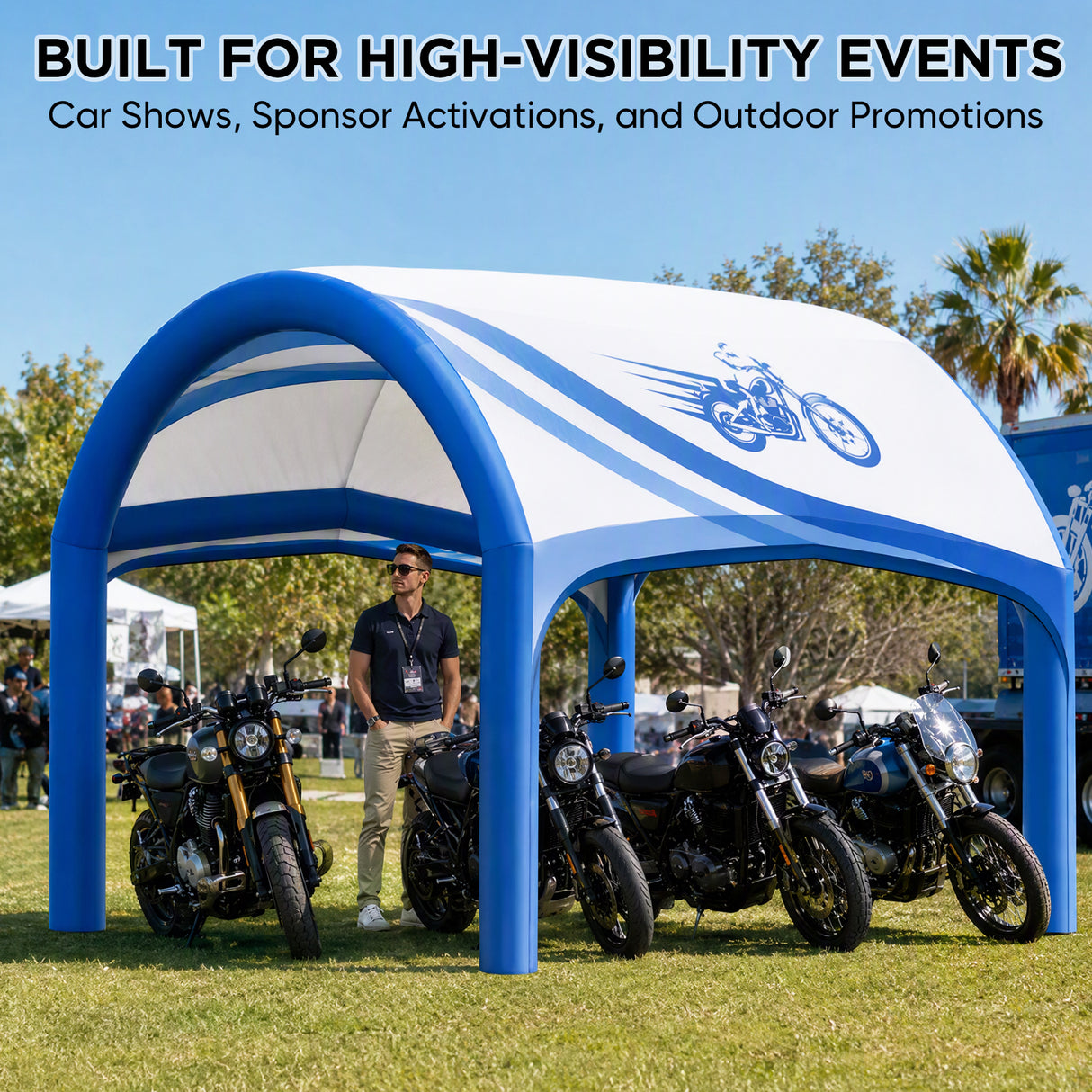 Custom Inflatable Event Tent with Logo, Cave Tent