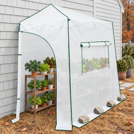 9x4 Easy Setup Pop Up Greenhouse, Lean-To Design - Eagle Peak®