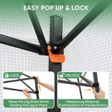 9x4 Easy Setup Pop Up Greenhouse, Lean-To Design - Eagle Peak®