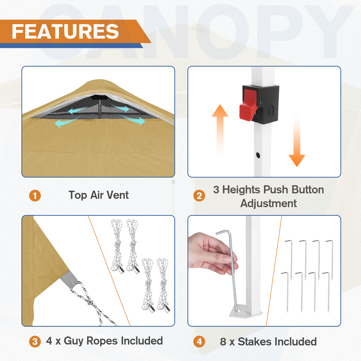 10x10 Commercial Pop up Canopy with 1 Sidewall