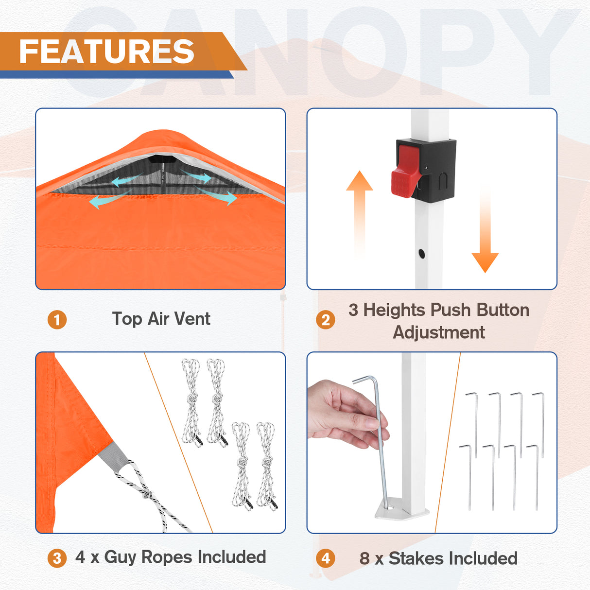 10x10 Commercial Pop up Canopy with 1 Sidewall