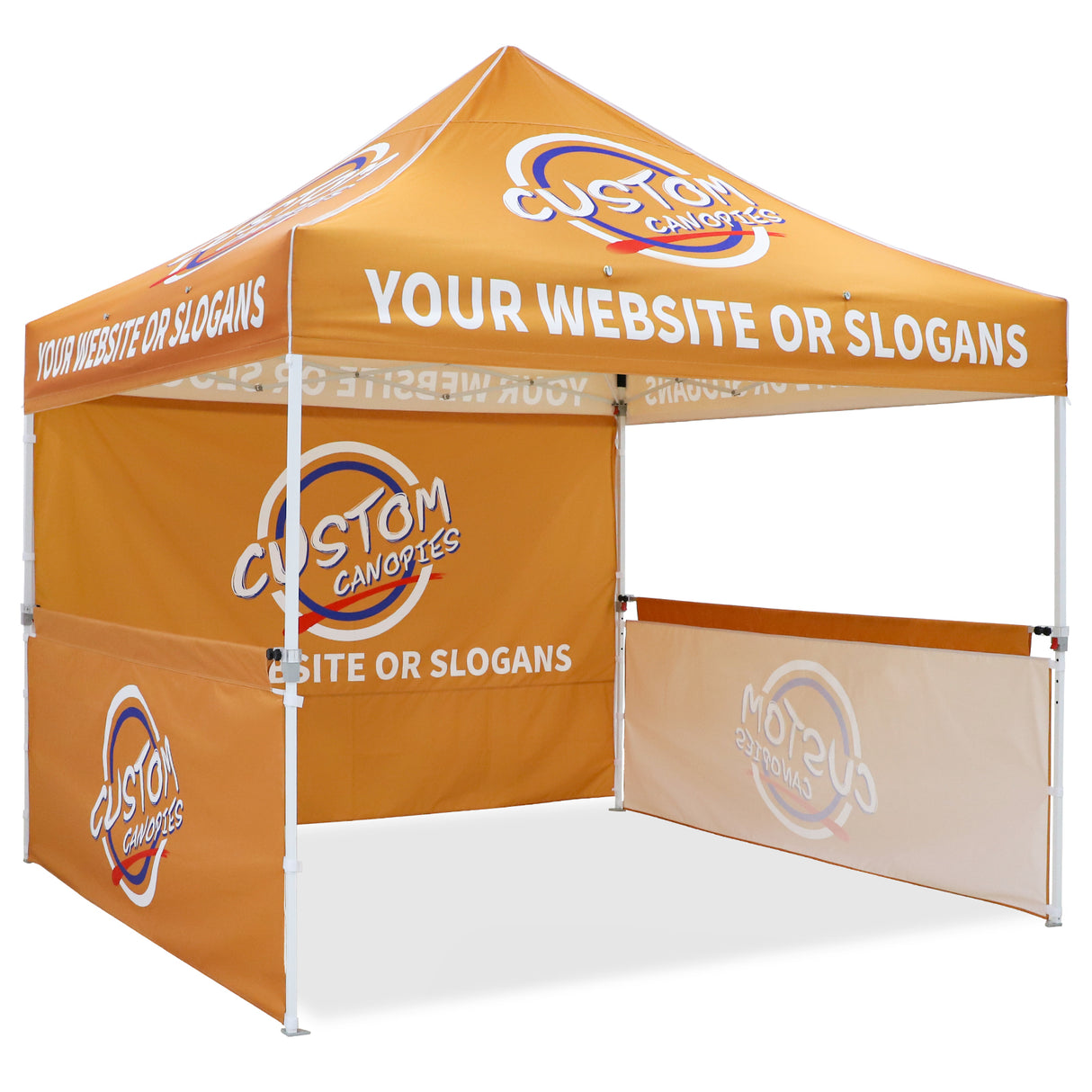 EAGLE PEAK CP100 Steel Square Leg Heavy Duty Commercial Custom Canopy Tent 10x10 - CLICK TO CONFIGURE - Package Prices Start at $599.00
