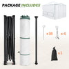 EAGLE PEAK 12x8 Portable Large Walk-in Instant Greenhouse with Support Pole