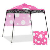 Eagle Peak SHADE GRAPHIX 8x8 Day Tripper Pop Up Canopy Tent with Backpack (Pink Mushroom Top)