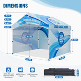 Alps Aluminum Frame Gable Roof Custom Canopy Tent 10x10 - Eagle Peak Custom Canopy Tent