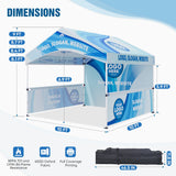 Alps Aluminum Frame Gable Roof Custom Canopy Tent 10x10 - Eagle Peak Custom Canopy Tent