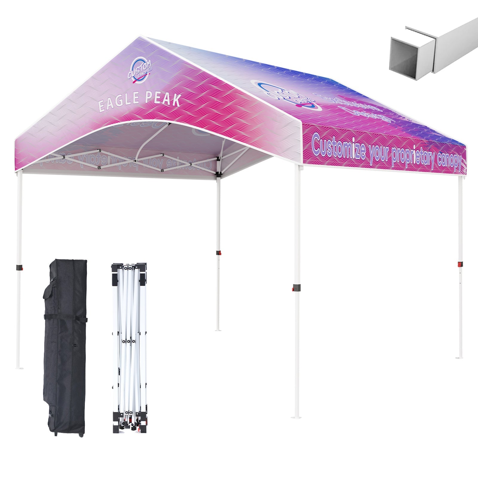 Alps Gable Roof custom Canopy Tent 10x10 with Logo, CLICK TO CONFIGURE