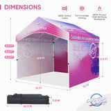 Alps Gable Roof custom Canopy Tent 10x10 with Logo, CLICK TO CONFIGURE - Package Prices Start at $489.99 - Eagle Peak Custom Canopy Tent