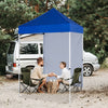 EAGLE PEAK Straight Leg Outdoor Portable Canopy Tent with One Removable Sunwall 5x5 ft, Carry Bag Included