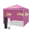 Canopy Tent with 3 Wall Panels with Your Logo and Custom Design 10x10 ft - Eagle Peak Custom Canopy Tent