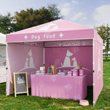 Canopy Tent with 3 Wall Panels with Your Logo and Custom Design 10x10 ft - Eagle Peak Custom Canopy Tent