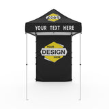 Canopy Tent with One Wall Panel with Your Logo and Custom Design 5x5 ft - Eagle Peak Custom Canopy Tent