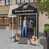 Canopy Tent with One Wall Panel with Your Logo and Custom Design 5x5 ft - Eagle Peak Custom Canopy Tent