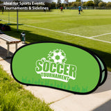 Custom A Frame Pop Up Banner Display, Vertical/Triangle/Oval/Circle/Horizontal - Eagle Peak Custom Canopy Tent