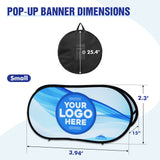 Custom A Frame Pop Up Banner Display, Vertical/Triangle/Oval/Circle/Horizontal - Eagle Peak Custom Canopy Tent