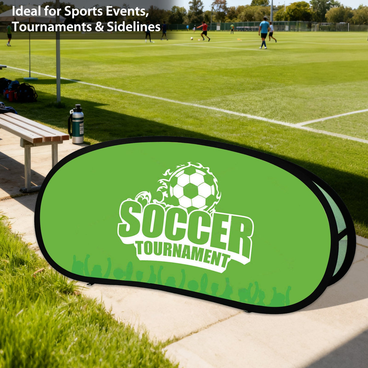 Custom A Frame Pop Up Banner Display, Vertical/Triangle/Oval/Circle/Horizontal - Eagle Peak Custom Canopy Tent