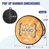 Custom A Frame Pop Up Banner Display, Vertical/Triangle/Oval/Circle/Horizontal - Eagle Peak Custom Canopy Tent