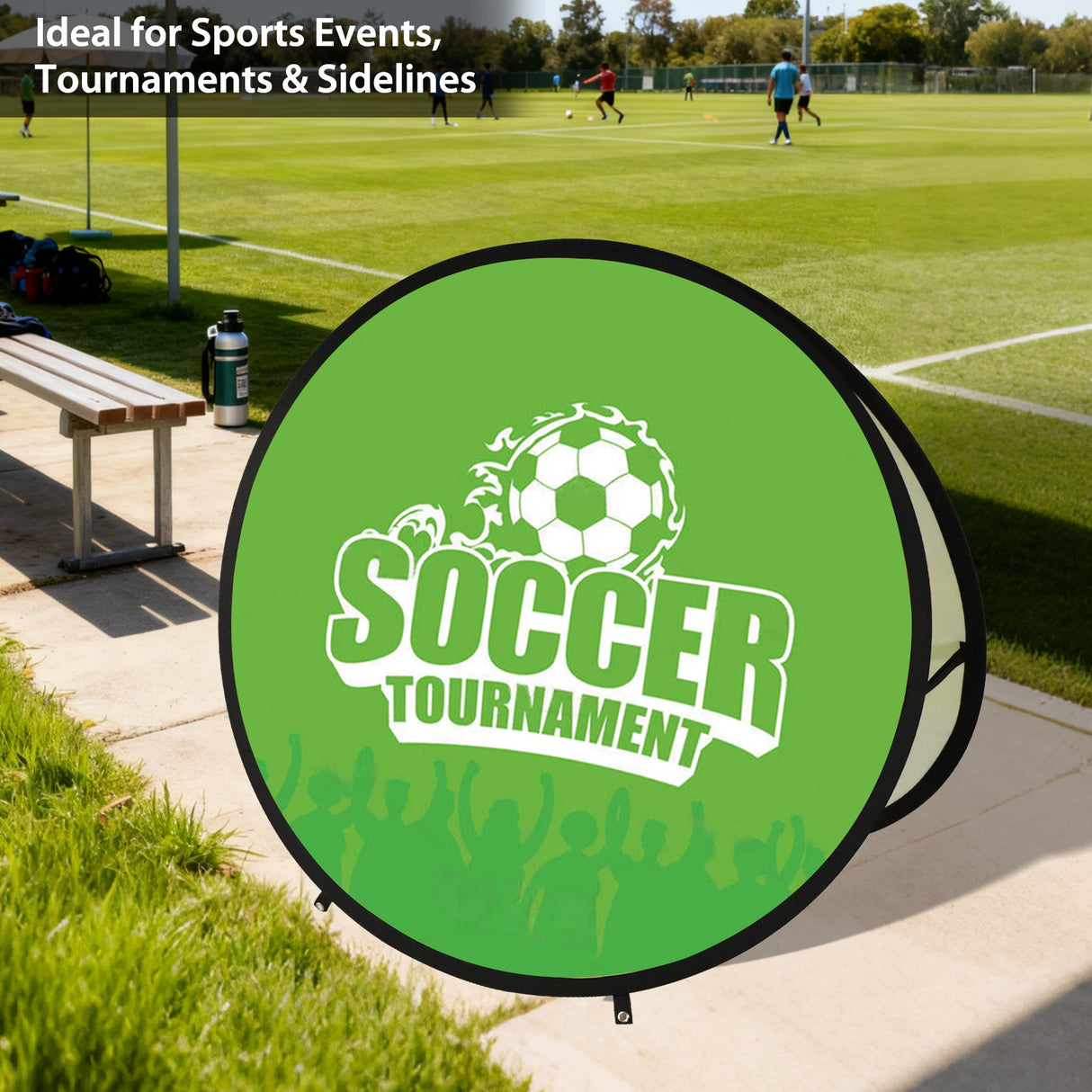 Custom A Frame Pop Up Banner Display, Vertical/Triangle/Oval/Circle/Horizontal - Eagle Peak Custom Canopy Tent