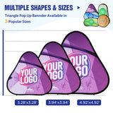 Custom A Frame Pop Up Banner Display, Vertical/Triangle/Oval/Circle/Horizontal - Eagle Peak Custom Canopy Tent