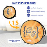 Custom A Frame Pop Up Banner Display, Vertical/Triangle/Oval/Circle/Horizontal - Eagle Peak Custom Canopy Tent
