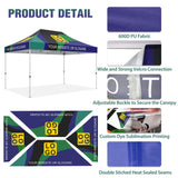 Custom Canopy Tent 10x15 with Logo, Custom Vendor Tent - Eagle Peak®