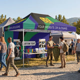 Custom Canopy Tent 10x15 with Logo, Custom Vendor Tent - Eagle Peak®