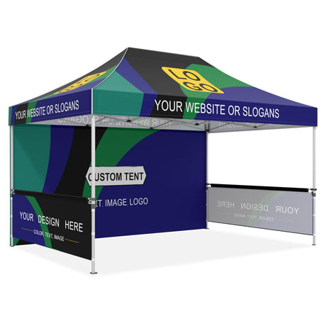 Custom Canopy Tent 10x15 with Logo, Custom Vendor Tent - Eagle Peak®