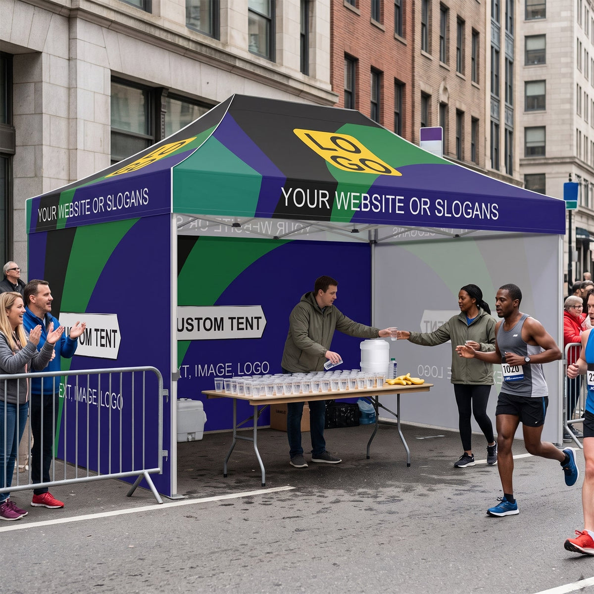 Custom Canopy Tent 10x15 with Logo, Custom Vendor Tent - Eagle Peak®