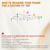 Custom Canopy Top Cover with Sidewall to Fit Your 10x10 Canopy Frame - Eagle Peak Custom Canopy Tent