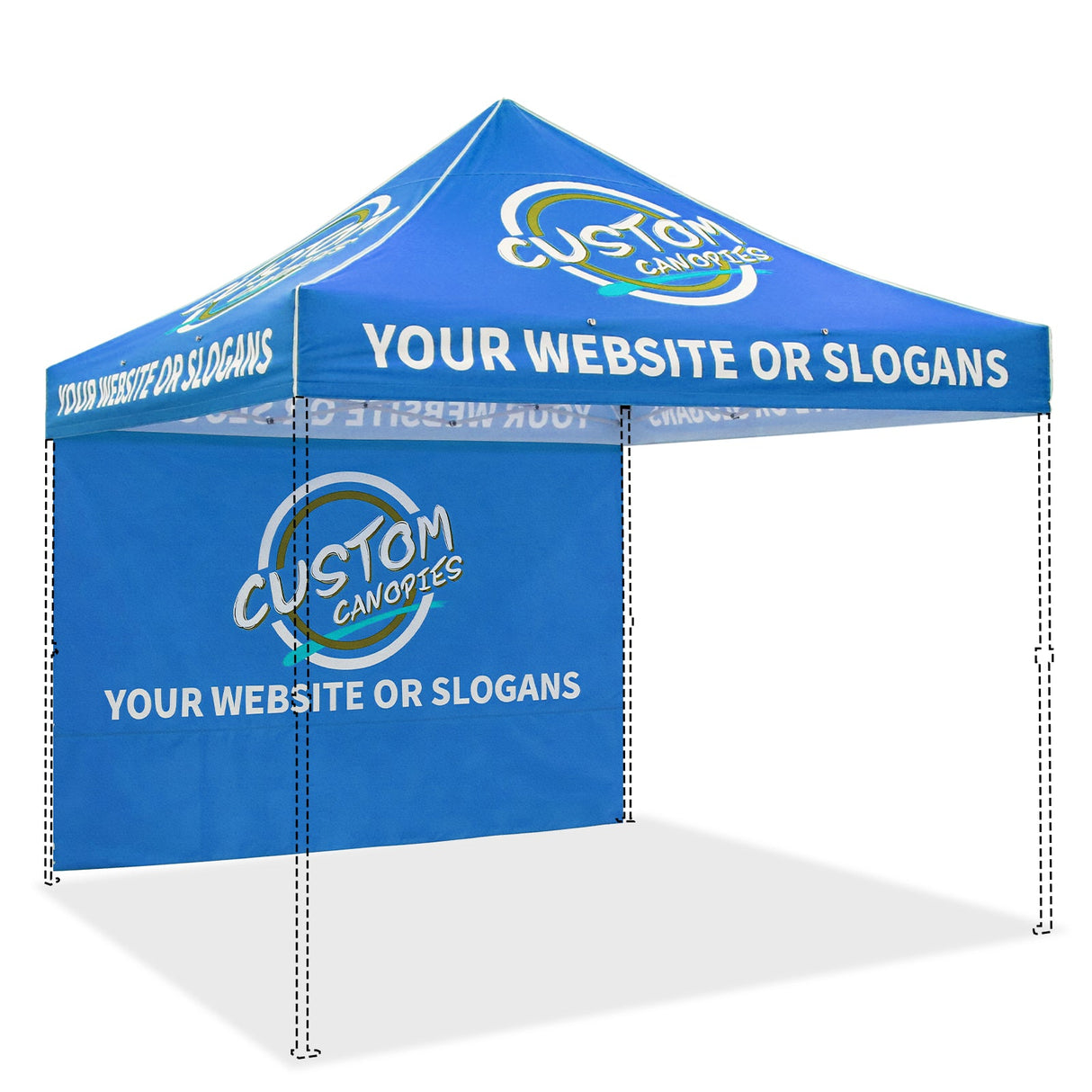 Custom Canopy Top Cover with Sidewall to Fit Your 10x10 Canopy Frame - Eagle Peak Custom Canopy Tent