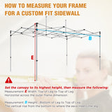 Custom Canopy Top Cover with Sidewall to Fit Your 10x15 Canopy Frame - Eagle Peak Custom Canopy Tent