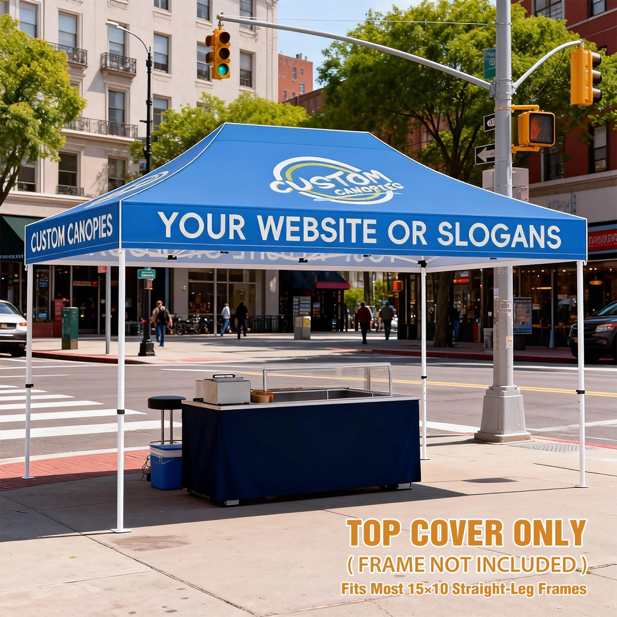 Custom Canopy Top Cover with Sidewall to Fit Your 10x15 Canopy Frame - Eagle Peak Custom Canopy Tent