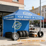 Custom Canopy Top Cover with Sidewall to Fit Your 10x15 Canopy Frame - Eagle Peak Custom Canopy Tent