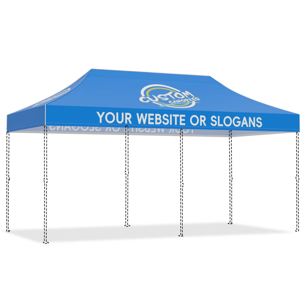 Custom Canopy Top Cover with Sidewall to Fit Your 10x20 Canopy Frame - Eagle Peak Custom Canopy Tent