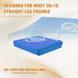 Custom Canopy Top Cover with Sidewall to Fit Your 10x20 Canopy Frame - Eagle Peak Custom Canopy Tent