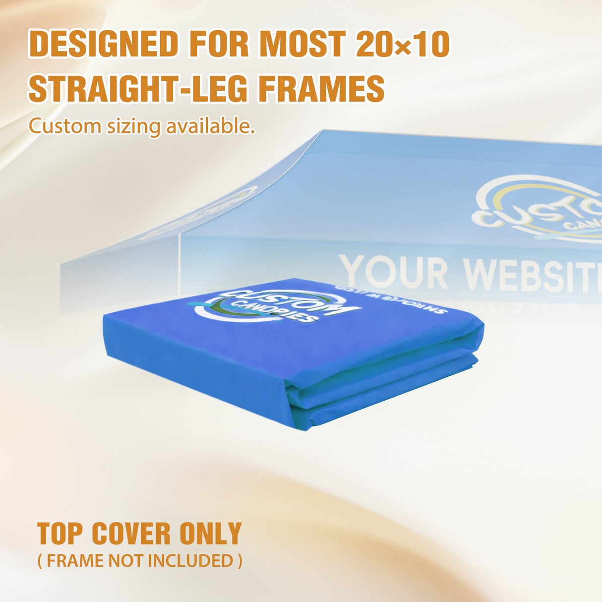 Custom Canopy Top Cover with Sidewall to Fit Your 10x20 Canopy Frame - Eagle Peak Custom Canopy Tent