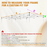 Custom Canopy Top Cover with Sidewall to Fit Your 10x20 Canopy Frame - Eagle Peak Custom Canopy Tent