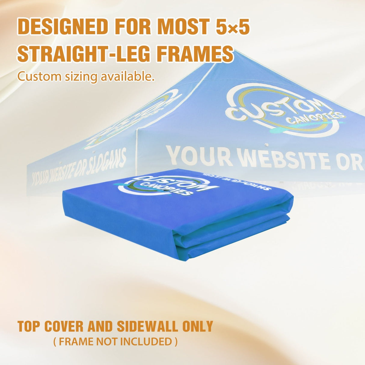 Custom Canopy Top Cover with Sidewall to Fit Your 5x5 Canopy Frame - Eagle Peak Custom Canopy Tent