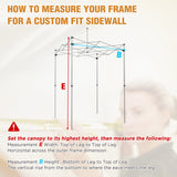 Custom Canopy Top Cover with Sidewall to Fit Your 5x5 Canopy Frame - Eagle Peak Custom Canopy Tent