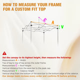 Custom Canopy Top Cover with Sidewall to Fit Your 5x5 Canopy Frame - Eagle Peak Custom Canopy Tent