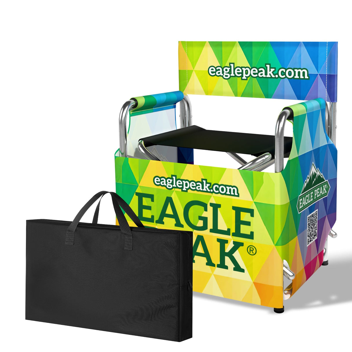 Custom Folding Director Chair with Backrest - Eagle Peak®