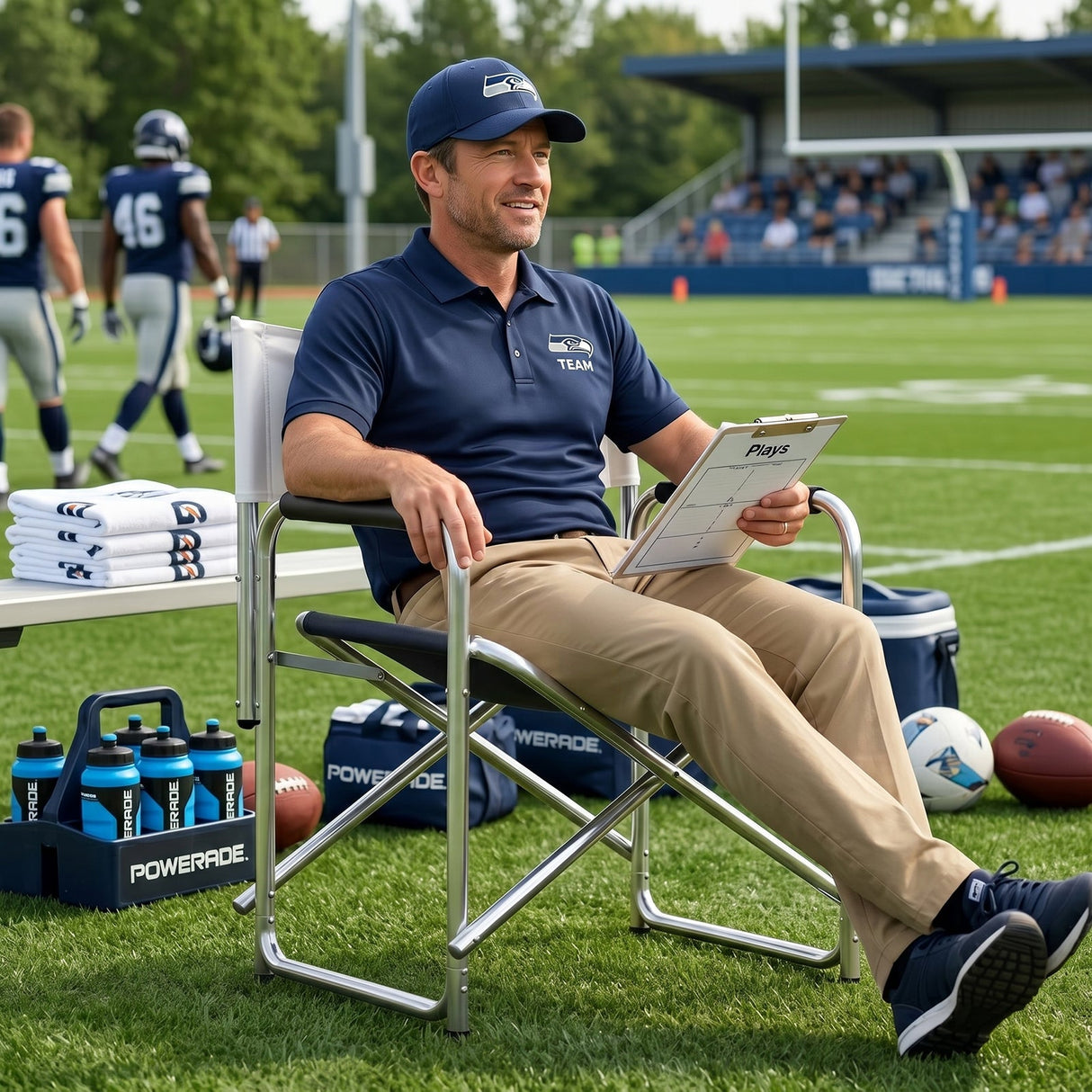Custom Folding Director Chair with Backrest - Eagle Peak®